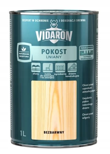 Pellavaöljy puunsuojaukseen, väritön, 1l