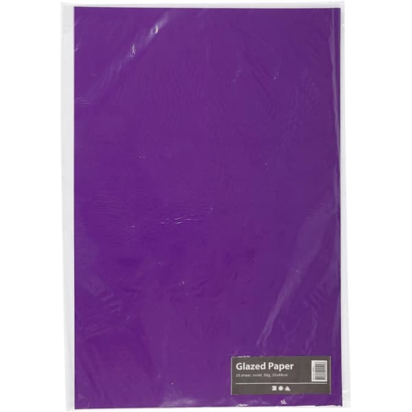 Glanspapper - 32x48 cm - 80 g - Violett - 25 ark