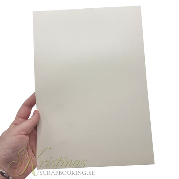 Pärlemo Papper A4 - Varm Vit - 50 ark - 100g