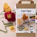 Miniatyrbild 1 av 6: Pysselkit Kräppapper - Lär dig göra Kräppblommor