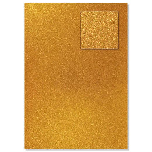 Glitter Papper A4 - Guld - 200 g - 10 st