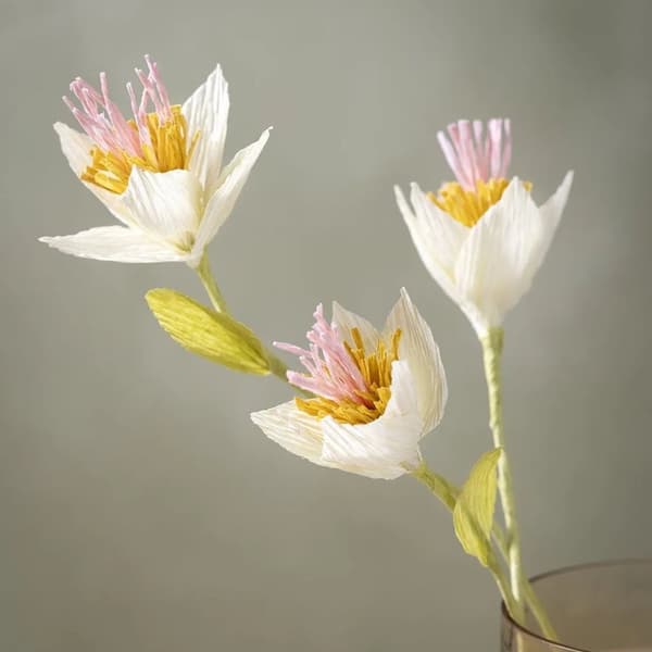 Pysselkit Kräppapper - Blomsterkrans