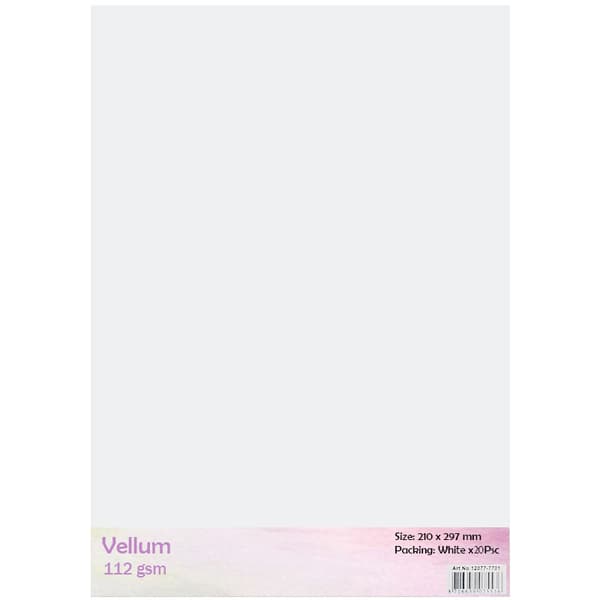 Vellum Vit - A4 - 112g - 20 ark