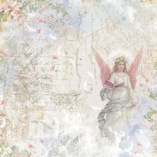 Paper Pad Vellum 8x8 - Crafters Companion - Angel - 24 ark