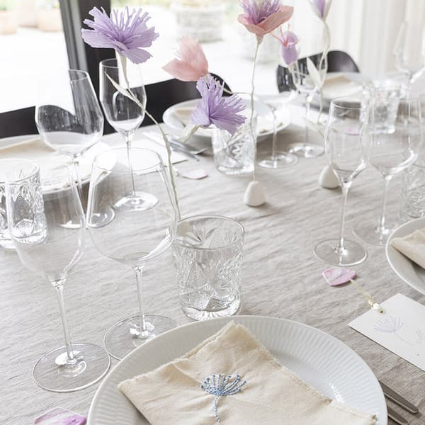 DIY Pysselkit Kräppapper - Blommor i Pastellfärger