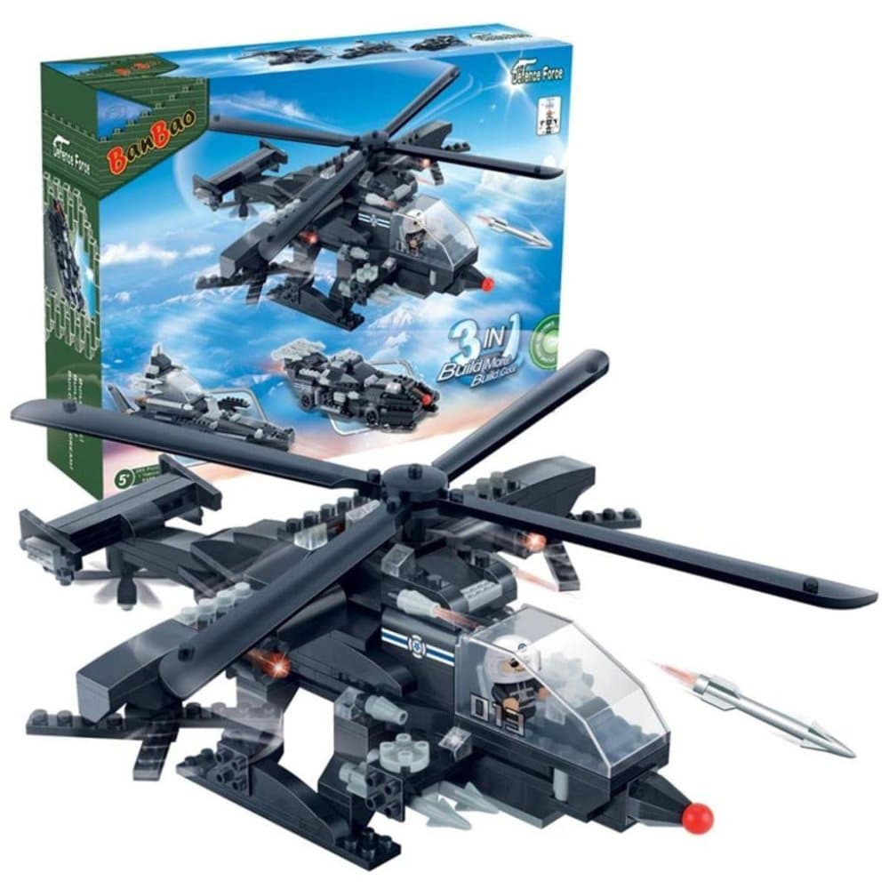 BanBao 3-i-1 Militær helikopter 8488