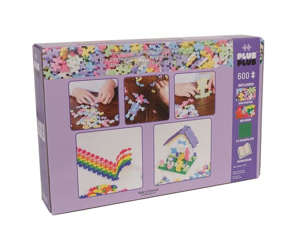 MINI Pastell, 600 deler, Plus Plus