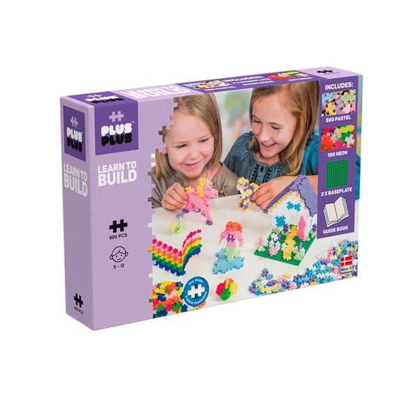 MINI Pastell, 600 deler, Plus Plus