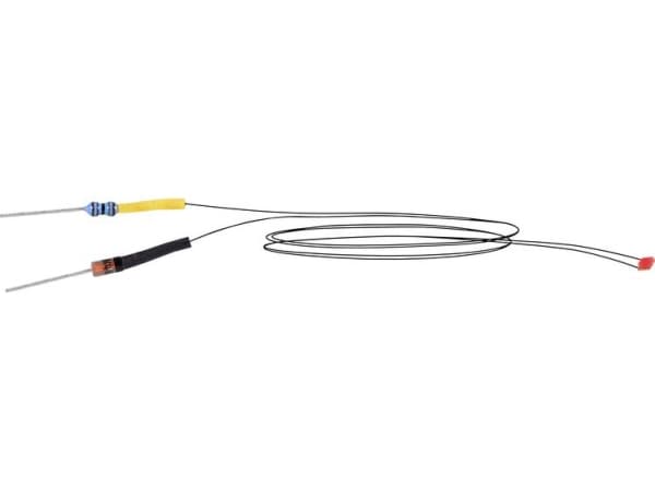 Viessmann Modelltechnik 3563 LEDer med kabler Rød 1 stk