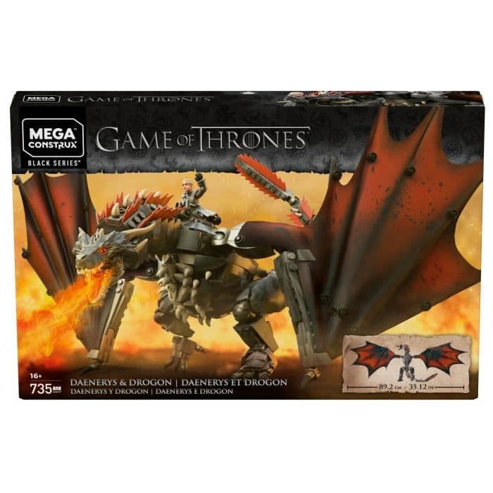 MEGA CONSTRUX Game of Thrones Drogon 50 cm - GKG97 - Bygningstensten - 16 år og +
