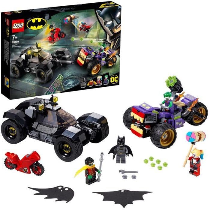 LEGO DC Comics Super Heroes 76159 Joker forfølgelse på 3-hjulet motorcykel