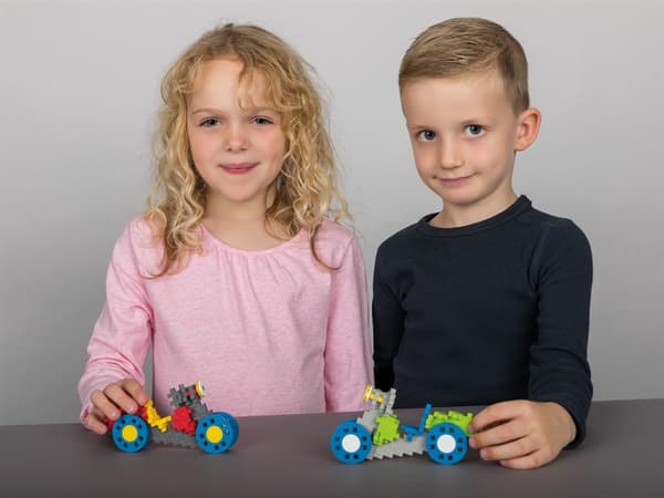 GO! Lär dig bygga fordon Plus-Plus