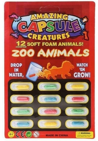 Magiska växande kapslar, 12-pack - Zoo