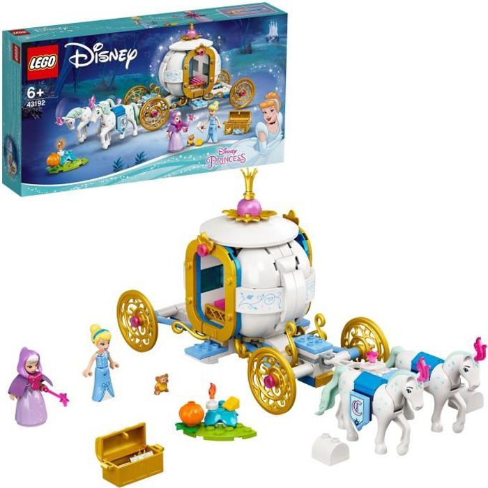 LEGO Disney Princess ™ 43192 Cinderellas kungliga vagn inklusive Cinderella minifigurer, hennes gudmor och hästar