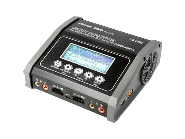 SkyRC D260, Litiumpolymer (LiPo), Litium-Ion (Li-Ion), Nikkel-Kadmium (NiCd), Nikkel-Metalhydrid (NiMH)
