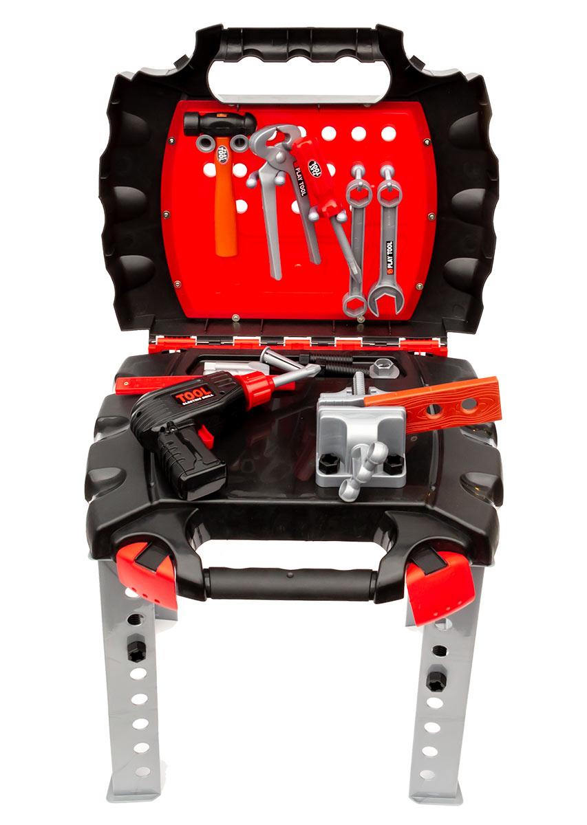 Verktygsväska som förvandlas till bord