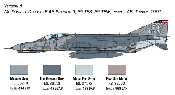 ITALERI 1:72 - F-4E / F Phantom II