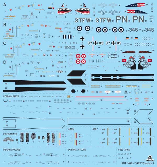 ITALERI 1:72 - F-4E / F Phantom II