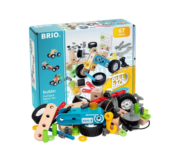 Pull Back Motor Set Byggsats Brio