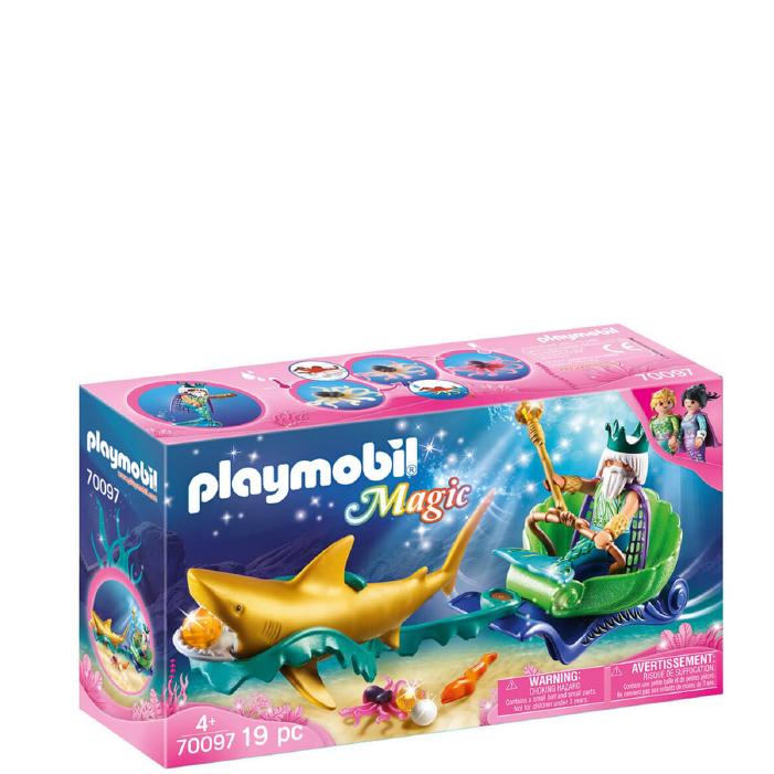 Playmobil Havskungen med Hajvagn 70097