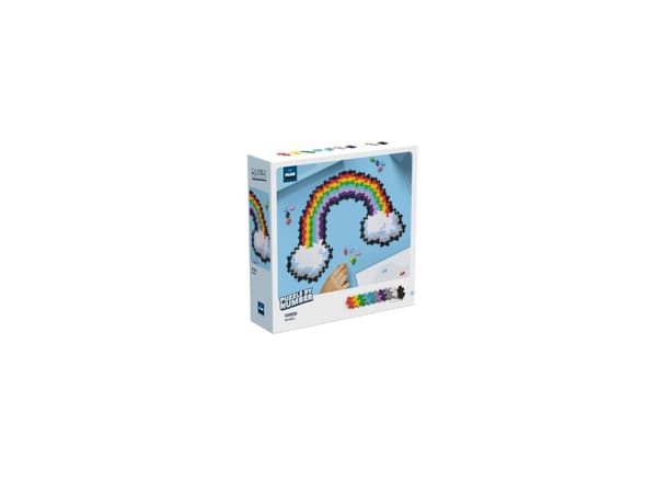 Puzzle By Number Rainbow and Unicorn 500 brikker Plus-Plus