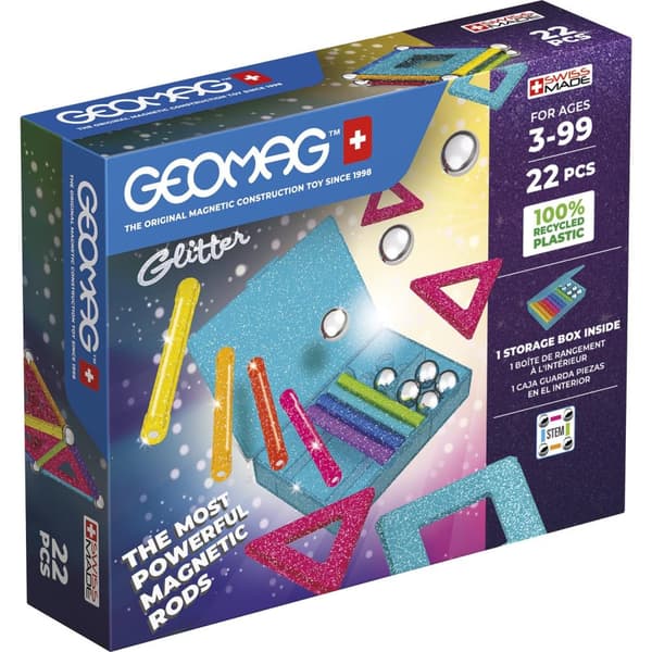Geomag Glitter Recycled 22 delar
