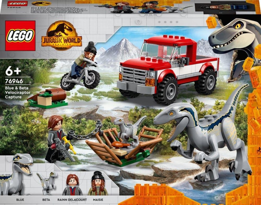 LEGO Jurassic World Blue & Beta Velociraptor Catch - 76946