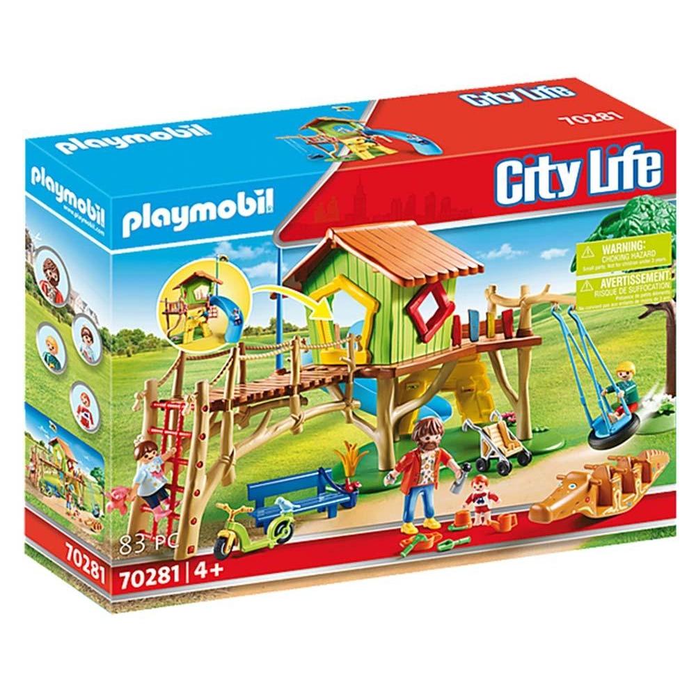 Playmobil City Life Trädkoja / Lekpark - Dockskåp