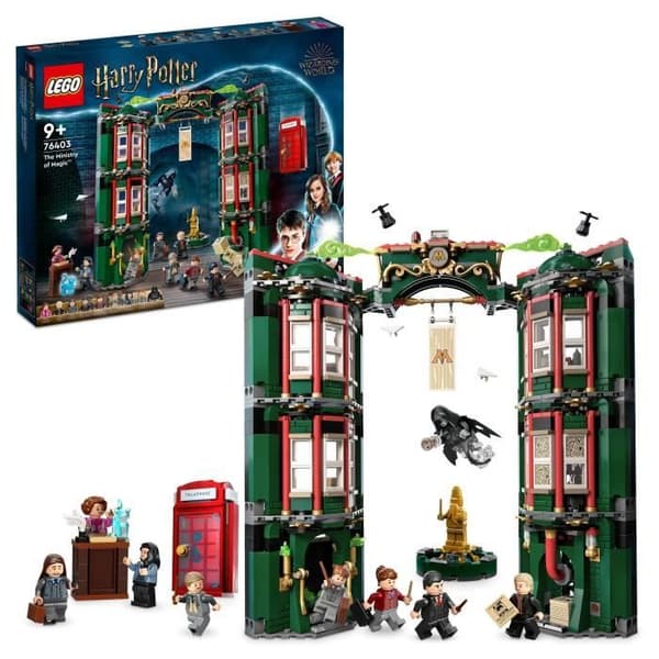 LEGO® 76403 Harry Potter The Ministry of Magic, 12 minifigurer och en förvandlingsfunktion, presentidé