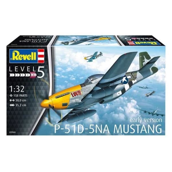 Flygplansmodell - REVELL - P-51D Mustang - Single Wing - Unik färg