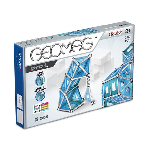 24 Geomag Pro-L Paneler 110 st - Magnetiska och kreativa byggsatser för komplexa modeller och strukturer - Unisex