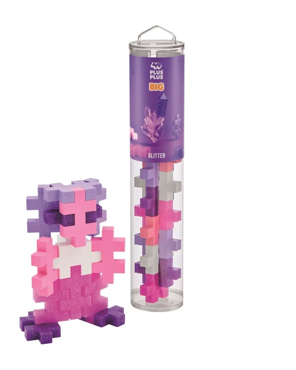 Plus-Plus BIG Glitter Mix / 15pcs Tube