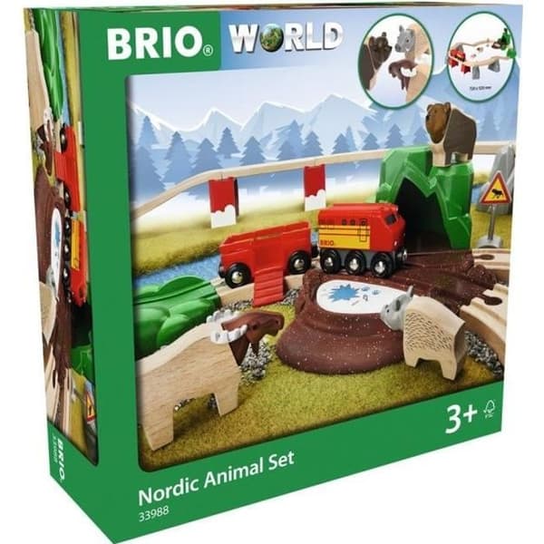 Brio World Grand Circuit Exploration - Komplett 27-delat boxset - Tågbana i trä - Ravensburger - Blandat från 3 år -