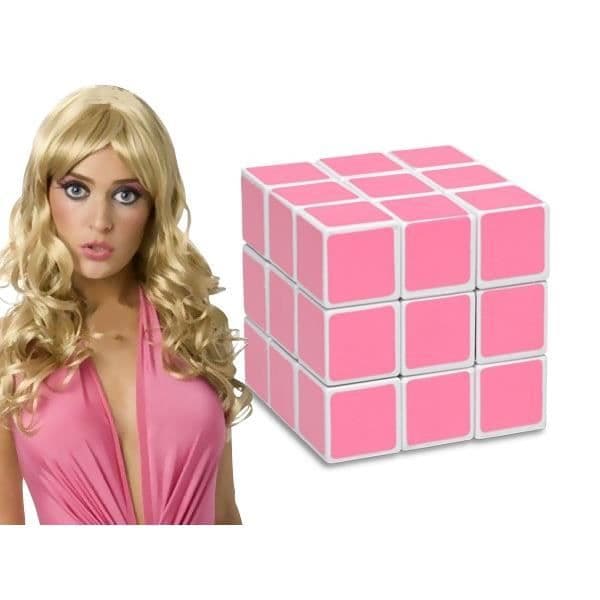 Pussel - Rubik's - Rosa magisk kub - För barn - 1 spelare eller fler - Från 8 år