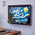 Pikkukuva 2 / 6: LEGO Idéer 21333 Vincent Van Gogh - Den stjärnklara natten Canvaskonsttryck