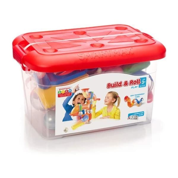 Magnetkonstruktionsspel - SMARTMAX - SMX 909 Build and Roll Box 44 stycken - Blandat - Från 3 år