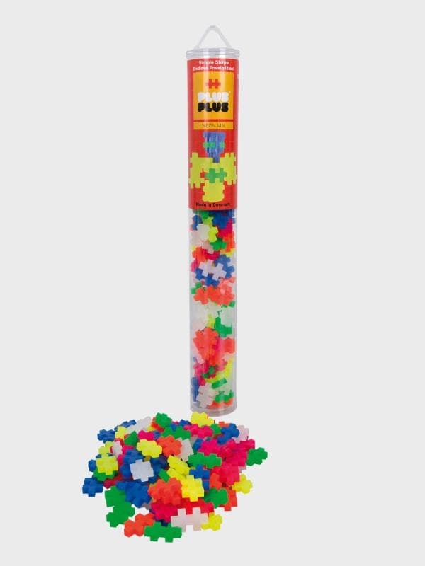 Plus-Plus Neon Mix Tube, 100 stk