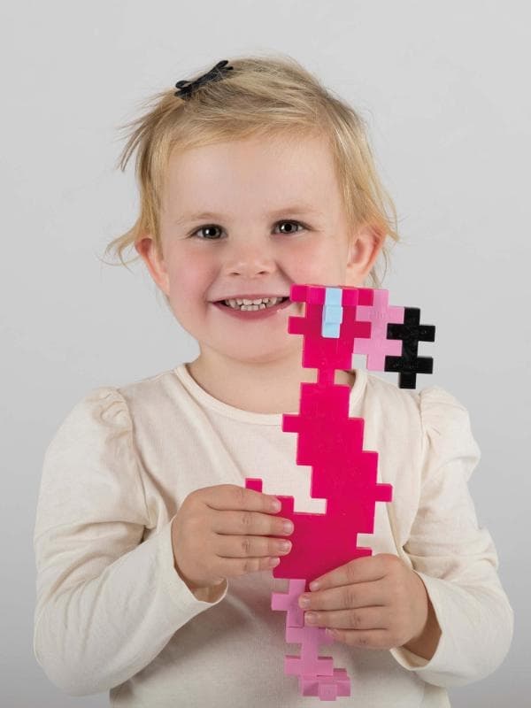 Plus-Plus BIG Tube Flamingo, 15 Bitar