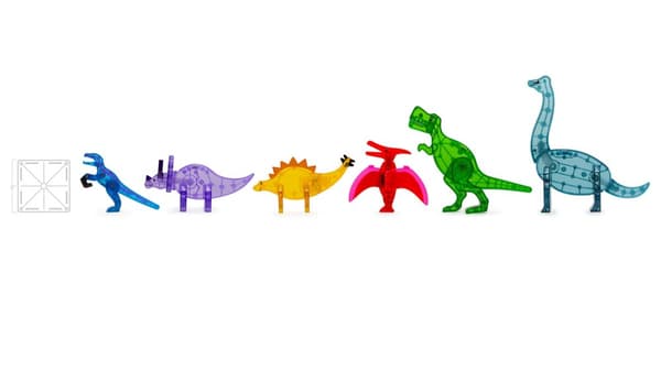 Magna-fliser, Dino World XL- 50 stk