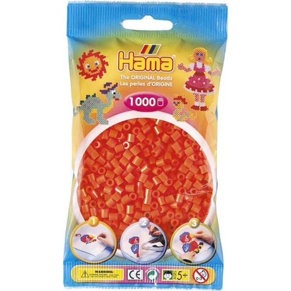 Hama Pärlor Midi 1000 st, Orange