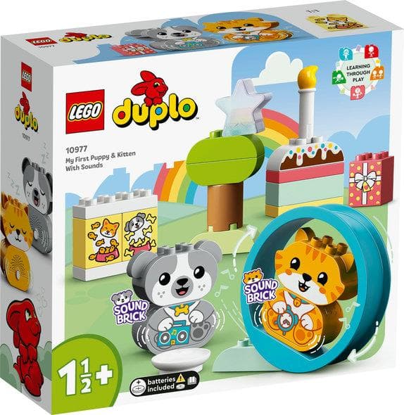 Duplo Lego 10977 - Min första hundvalp & kattunge med ljud