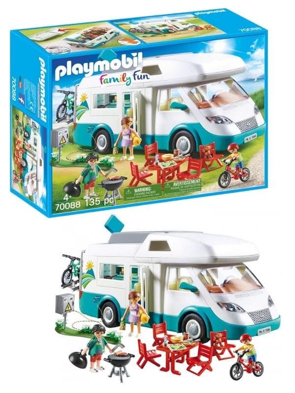 PLAYMOBIL - Familj och husbil, campingbil, campingsemester