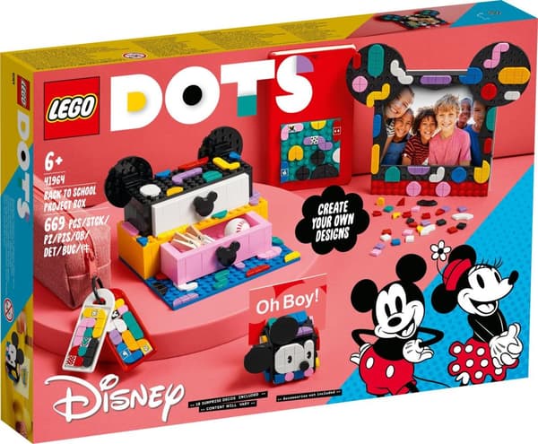 LEGO DOTS Musse Pigg & Minnie Mouse: Tillbaka till skolan - 41964