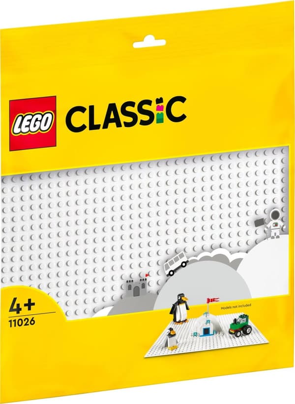 LEGO Classic hvid bundplade - 11026