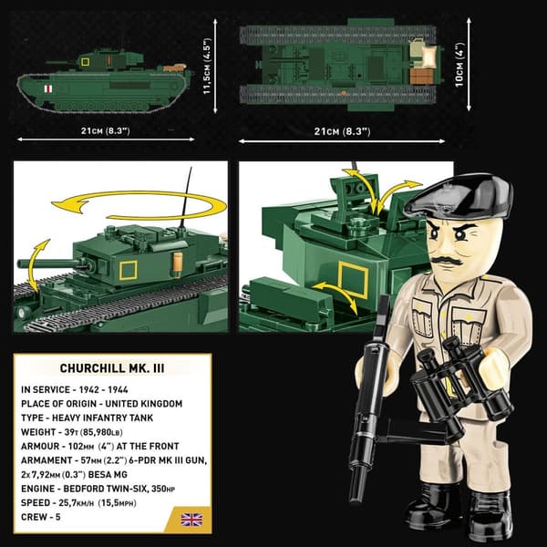 Cobi Churchill MK. III Tanks