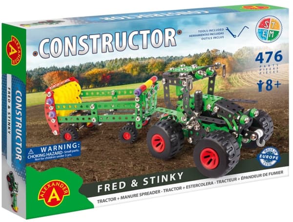 Traktor med släp Metallkonstruktion Byggsats - Fred og Stinky