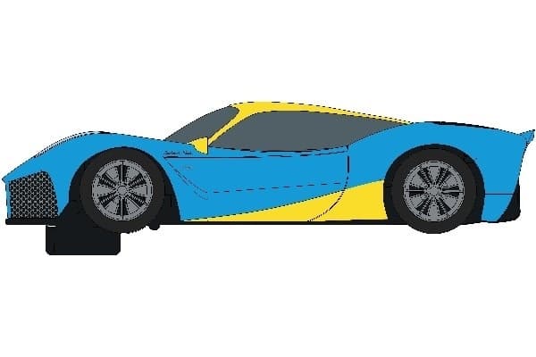 Scalextric Rasio C20 - Metallisk blå