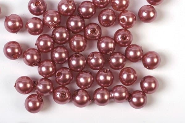 Plastperler 3 mm 500 g, lilla