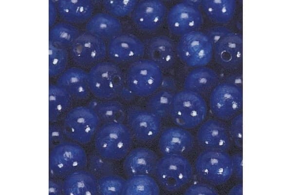 Træperler 10mm 1000 stk m.blå