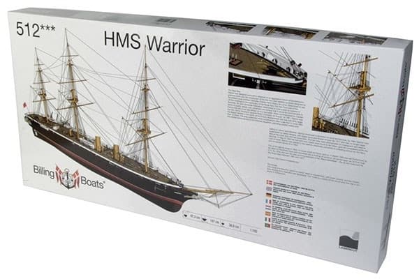 1:100 HMS Warrior - Skrog i tre